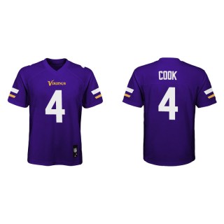 Youth Vikings Dalvin Cook Purple Game Jersey