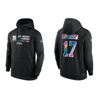 Wan'Dale Robinson New York Giants Black 2022 NFL Crucial Catch Therma Performance Pullover Hoodie