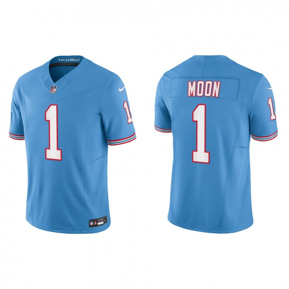 Warren Moon Tennessee Titans Light Blue Oilers Throwback Vapor F.U.S.E. Limited Jersey