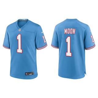 Warren Moon Youth Tennessee Titans Light Blue Oilers Throwback Alternate Game Jersey