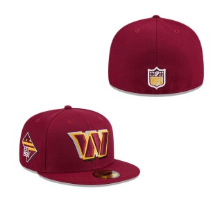Washington Commanders Burgundy 2024 NFL Draft 59FIFTY Fitted Hat