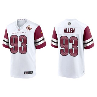 Jonathan Allen Washington Commanders White 90th Anniversary Game Jersey