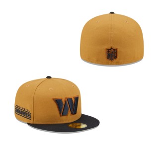 Washington Commanders Tan Navy Wheat 59FIFTY Fitted Hat