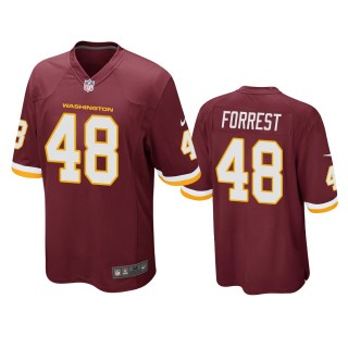 Washington Football Team Darrick Forrest Burgundy Game Jersey