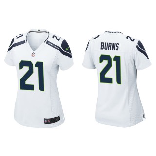 Women's Seattle Seahawks Artie Burns White Game Jersey