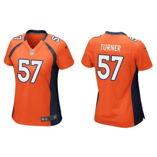 Women's Denver Broncos Billy Turner Orange Game Jersey