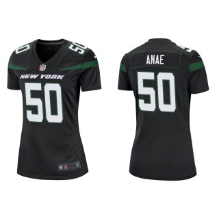 Women's New York Jets Bradlee Anae Black Game Jersey
