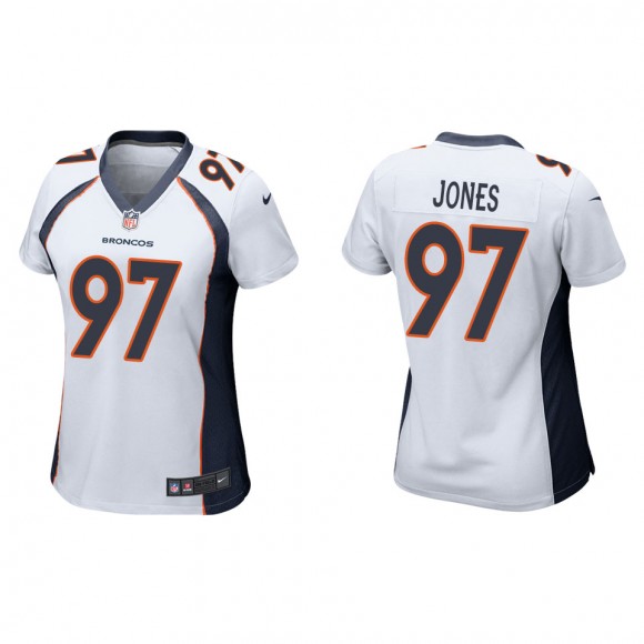 Women's Denver Broncos D.J. Jones White Game Jersey