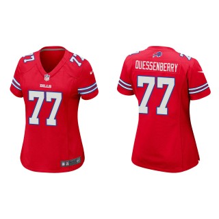 Women's Buffalo Bills David Quessenberry Red Game Jersey