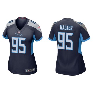 Women's Tennessee Titans DeMarcus Walker Navy Game Jersey