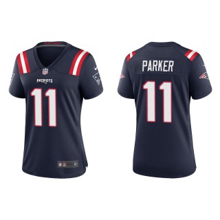 Women's New England Patriots DeVante Parker Navy Game Jersey