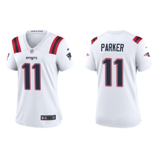 Women's New England Patriots DeVante Parker White Game Jersey
