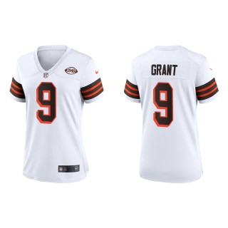 Women's Cleveland Browns Jakeem Grant White 1946 Collection Game Jersey