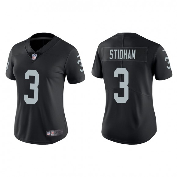 Women's Las Vegas Raiders Jarrett Stidham Black Vapor Limited Jersey