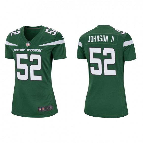 Women's New York Jets Jermaine Johnson II Green Game Jersey