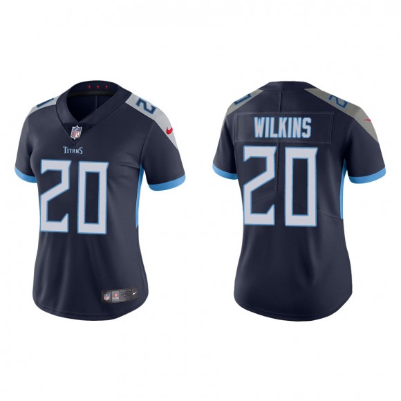 Women's Tennessee Titans Jordan Wilkins Navy Vapor Limited Jersey