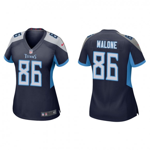 Women's Tennessee Titans Josh Malone Navy Game Jersey