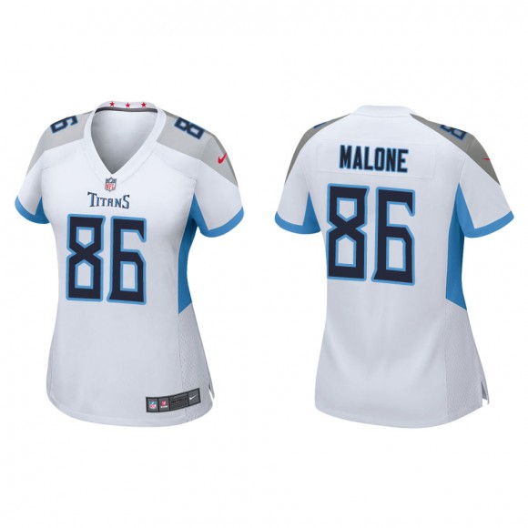 Women's Tennessee Titans Josh Malone White Game Jersey