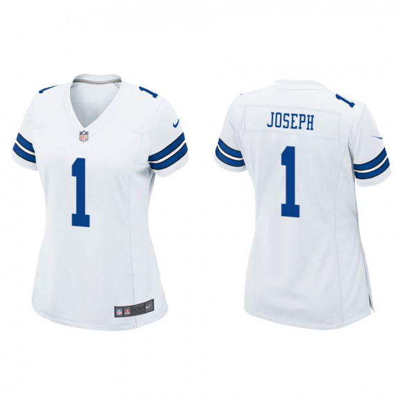 Women's Dallas Cowboys Kelvin Joseph White Game Jersey