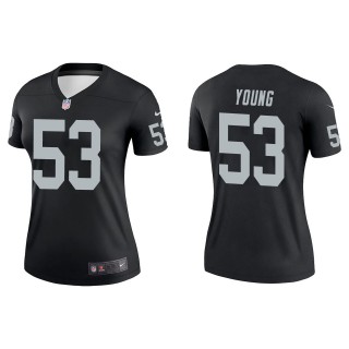 Women's Las Vegas Raiders Kenny Young Black Legend Jersey