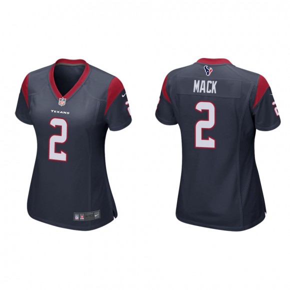 Women's Houston Texans Marlon Mack Navy Game Jersey