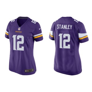 Women's Minnesota Vikings Nate Stanley Purple Game Jersey