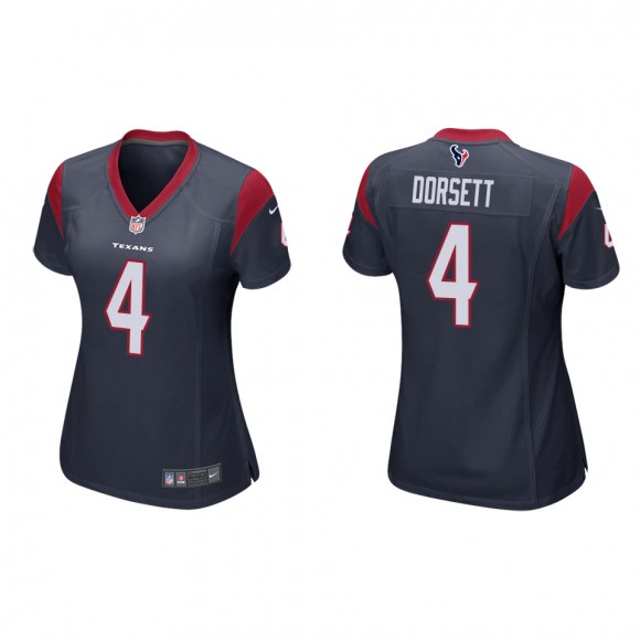 Women's Houston Texans Phillip Dorsett Navy Game Jersey