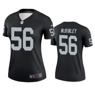 Women's Las Vegas Raiders Takkarist McKinley Black Legend Jersey