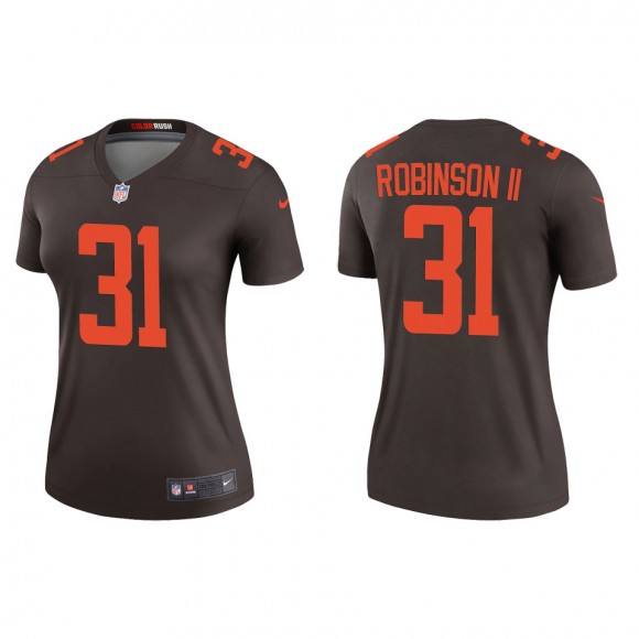 Women's Cleveland Browns Reggie Robinson II Brown Alternate Legend Jersey