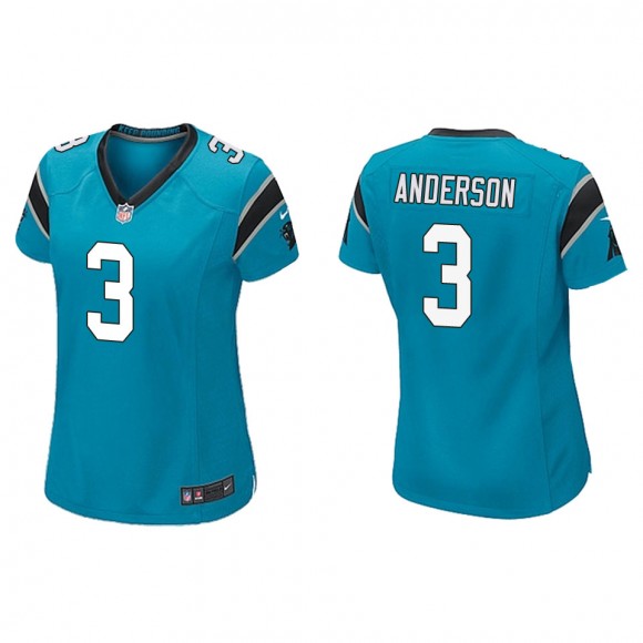 Women's Carolina Panthers Robby Anderson Blue Game Jersey