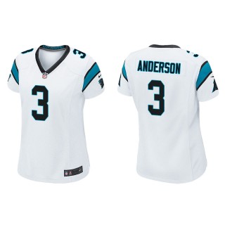 Women's Carolina Panthers Robby Anderson White Game Jersey