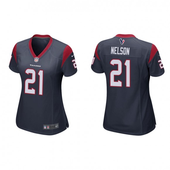 Women's Houston Texans Steven Nelson Navy Game Jersey