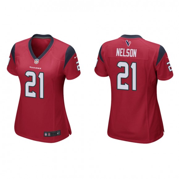 Women's Houston Texans Steven Nelson Red Game Jersey