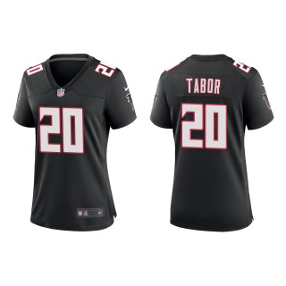 Women's Atlanta Falcons Teez Tabor Black Throwback Game Jersey