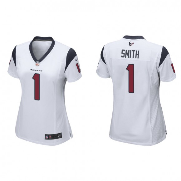 Women's Houston Texans Tremon Smith White Game Jersey