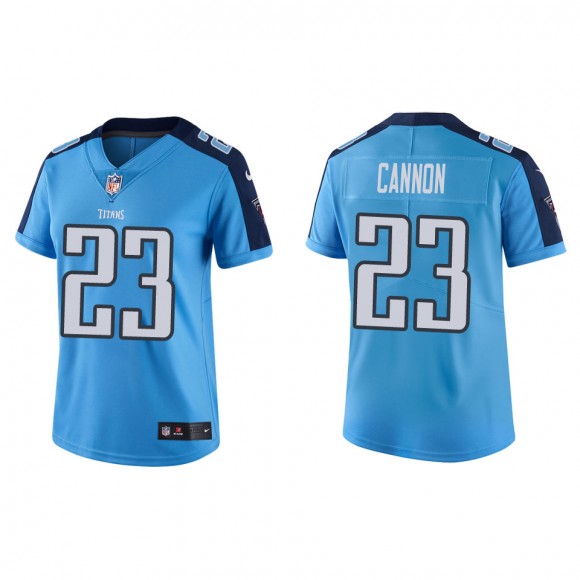 Women's Tennessee Titans Trenton Cannon Light Blue Vapor Limited Jersey