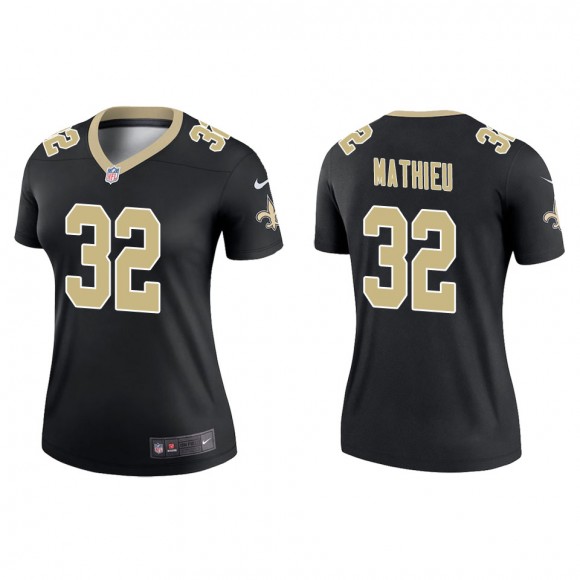 Women's New Orleans Saints Tyrann Mathieu Black Legend Jersey