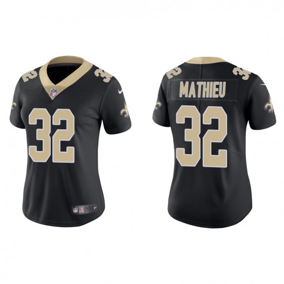 Women's New Orleans Saints Tyrann Mathieu Black Vapor Limited Jersey