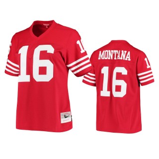 Women's San Francisco 49ers Joe Montana Scarlet Legacy Replica Jersey