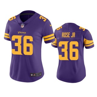 Women's Minnesota Vikings A.J. Rose Jr. Purple Color Rush Limited Jersey