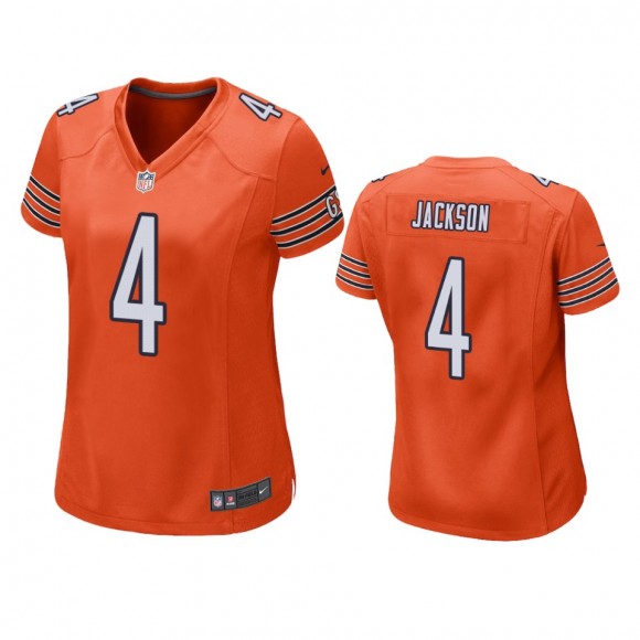 Women's Chicago Bears Eddie Jackson Orange Alternate Game Jersey