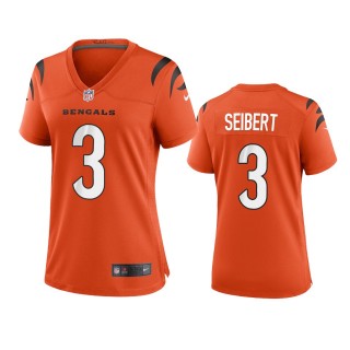 Women's Cincinnati Bengals Austin Seibert Orange 2021 Game Jersey