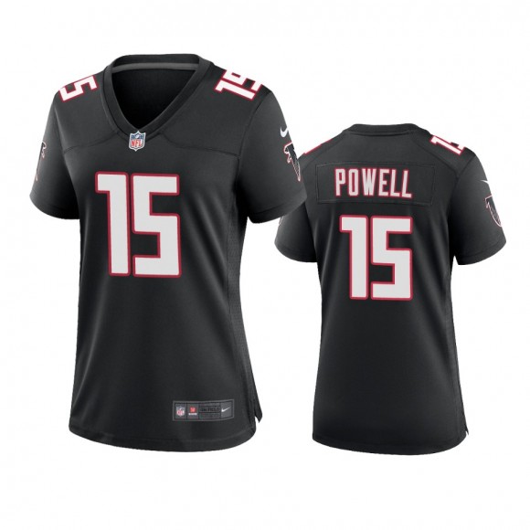 Women's Atlanta Falcons Brandon Powell Black Throwback Game Jersey