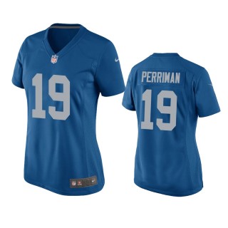Women's Detroit Lions Breshad Perriman Blue Throwback Game Jersey