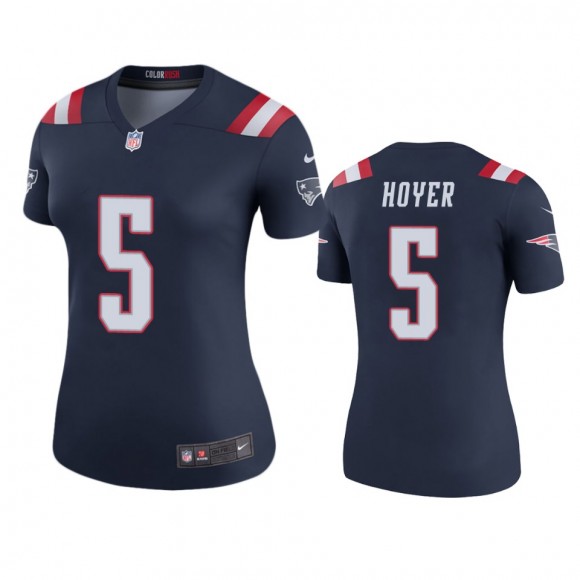 New England Patriots Brian Hoyer Navy Color Rush Legend Jersey - Women's