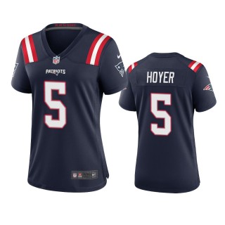 Women's New England Patriots Brian Hoyer Navy Game Jersey