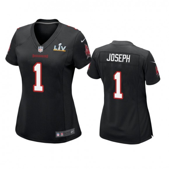 Women's Tampa Bay Buccaneers Greg Joseph Black Super Bowl LV Game Fashion Jersey