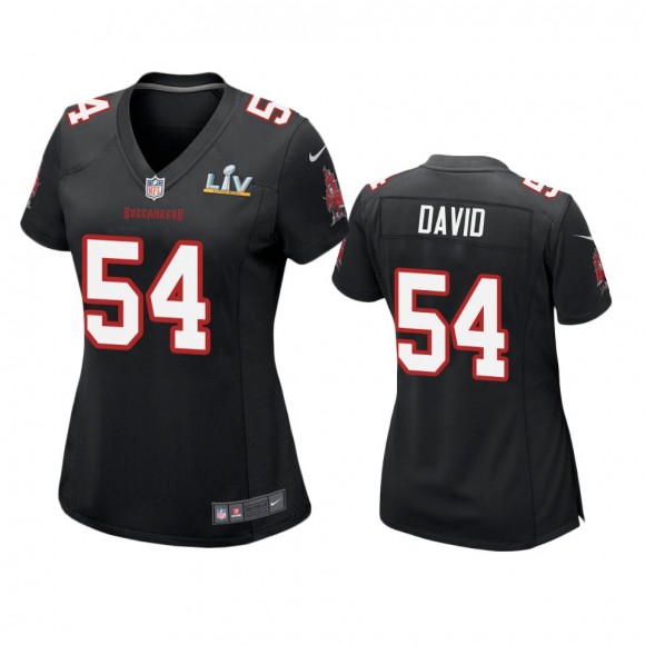 Women's Tampa Bay Buccaneers Lavonte David Black Super Bowl LV Game Fashion Jersey