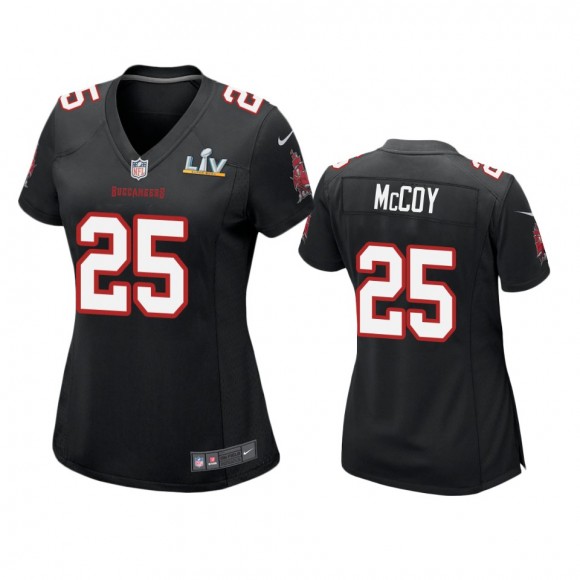 Women's Tampa Bay Buccaneers LeSean McCoy Black Super Bowl LV Game Fashion Jersey