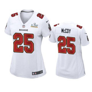 Women's Tampa Bay Buccaneers LeSean McCoy White Super Bowl LV Game Fashion Jersey